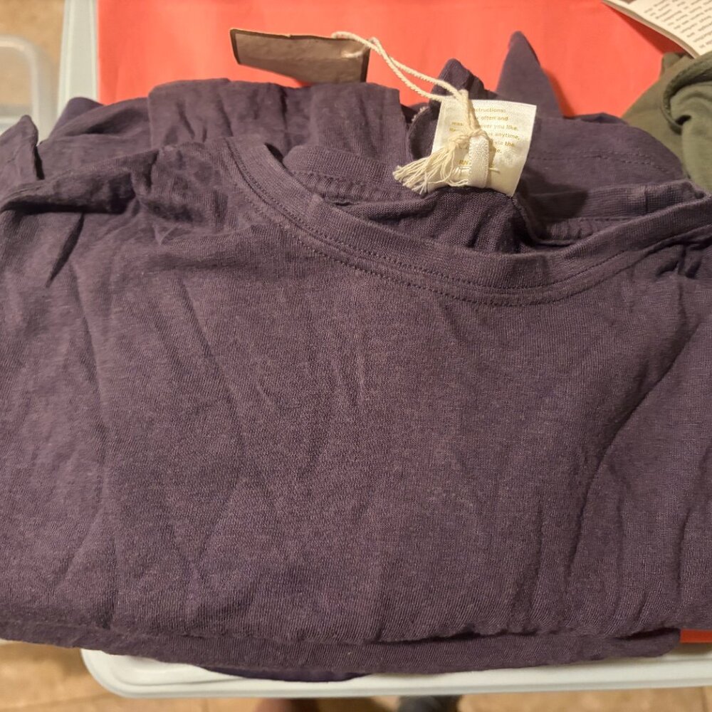 Men's Onno Long Sleeve Bamboo T-Shirt Dirty Purple